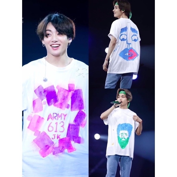 Áo Thun BTS Concert 5TH Muster Busan Seoul, Áo Thun Cotton thành viên BTS V JUNGKOOK RM JIN JIMIN SUGA Muster 5th