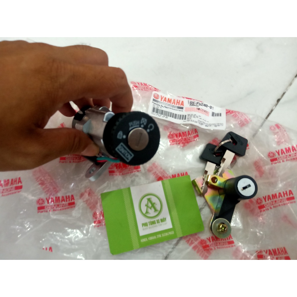 Bộ ổ khóa xe sirius nhật 2 dây