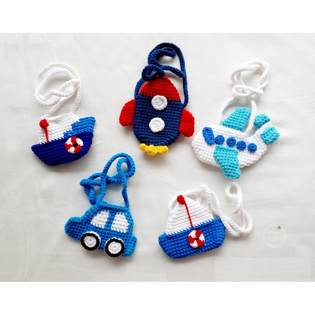 Túi đựng tỏi handmade MS Mombaby móc bằng len cho bé tránh vía, tránh tà xinh xắn, ngộ ngĩnh,dễ thương