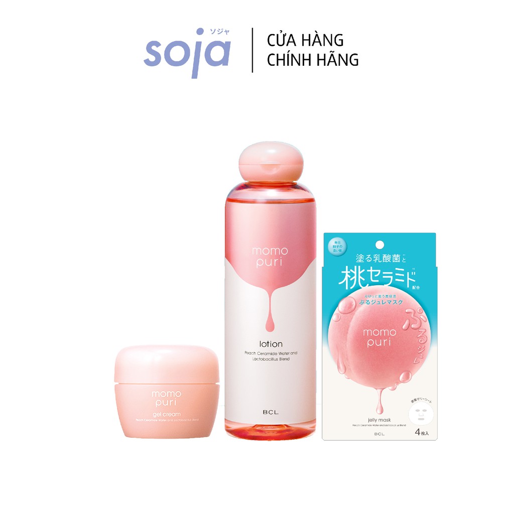 [Mã BMBAU300 giảm 7% đơn 499K] Trọn Bộ Dưỡng Ẩm Căng Mướt Từ Đào BCL Momopuri 302ml