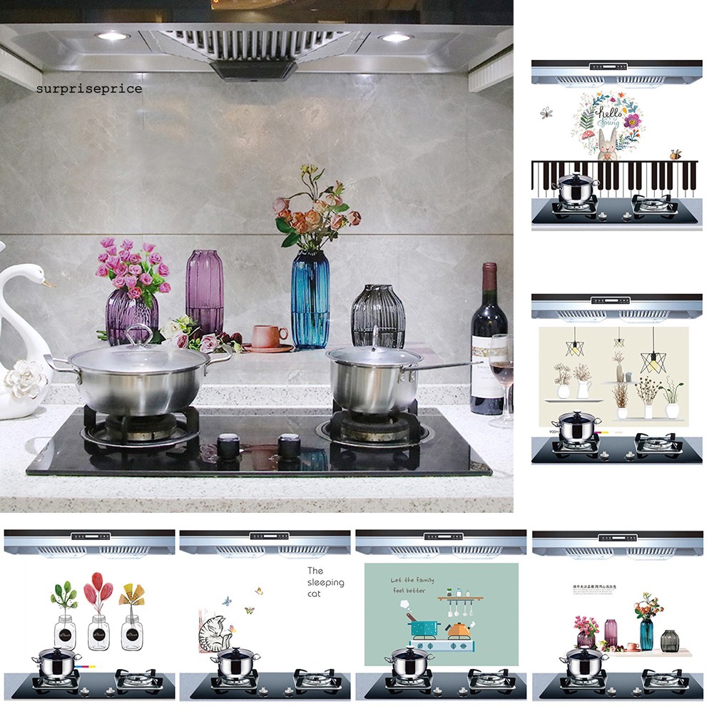 Miếng dán trang trí tường chống thấm dầu chịu nhiệt dành cho nhà bếp