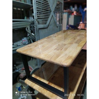 Bàn Gỗ cao su 50*100cm cao 35cm chân sắt ngồi bệt