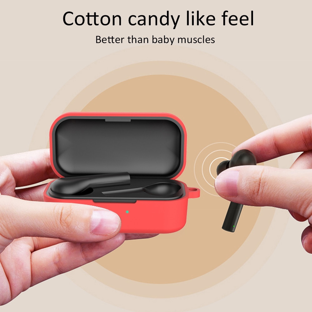 Vỏ silicon bảo vệ hộp sạc tai nghe Bluetooth CYT5-1 QCY T5 chất lượng cao