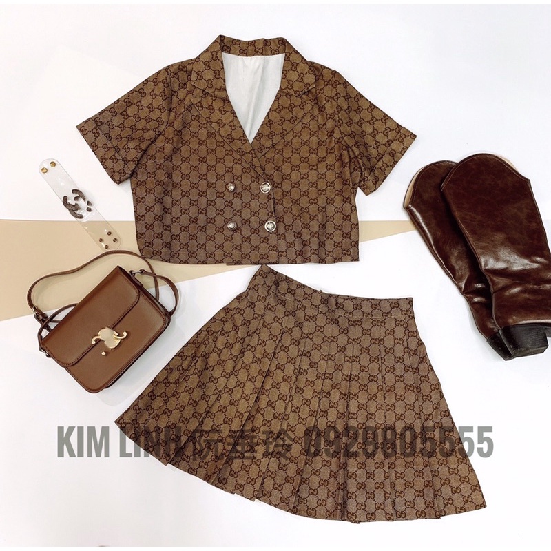 Set nâu cộc tay cao cấp - Kim Linh Shop