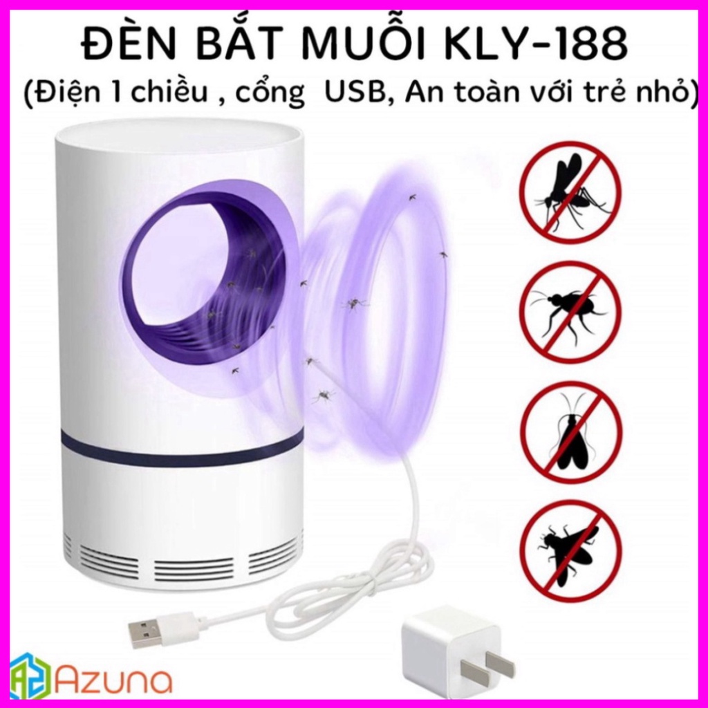 Máy Bắt Muỗi Thông Minh - Đèn Led Xanh Hút Côn Trùng , Muỗi , Bọ