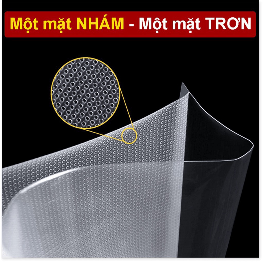 Combo 100 Túi hút chân không thực phẩm một mặt nhám SHOPTYDO dùng được cho tất cả các loại máy hút chân không