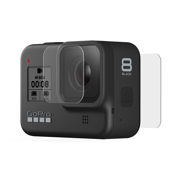 Kính cường lực Gopro Hero 8 Black màn hình sau và Camera trước KingMa - Hàng chính hãng