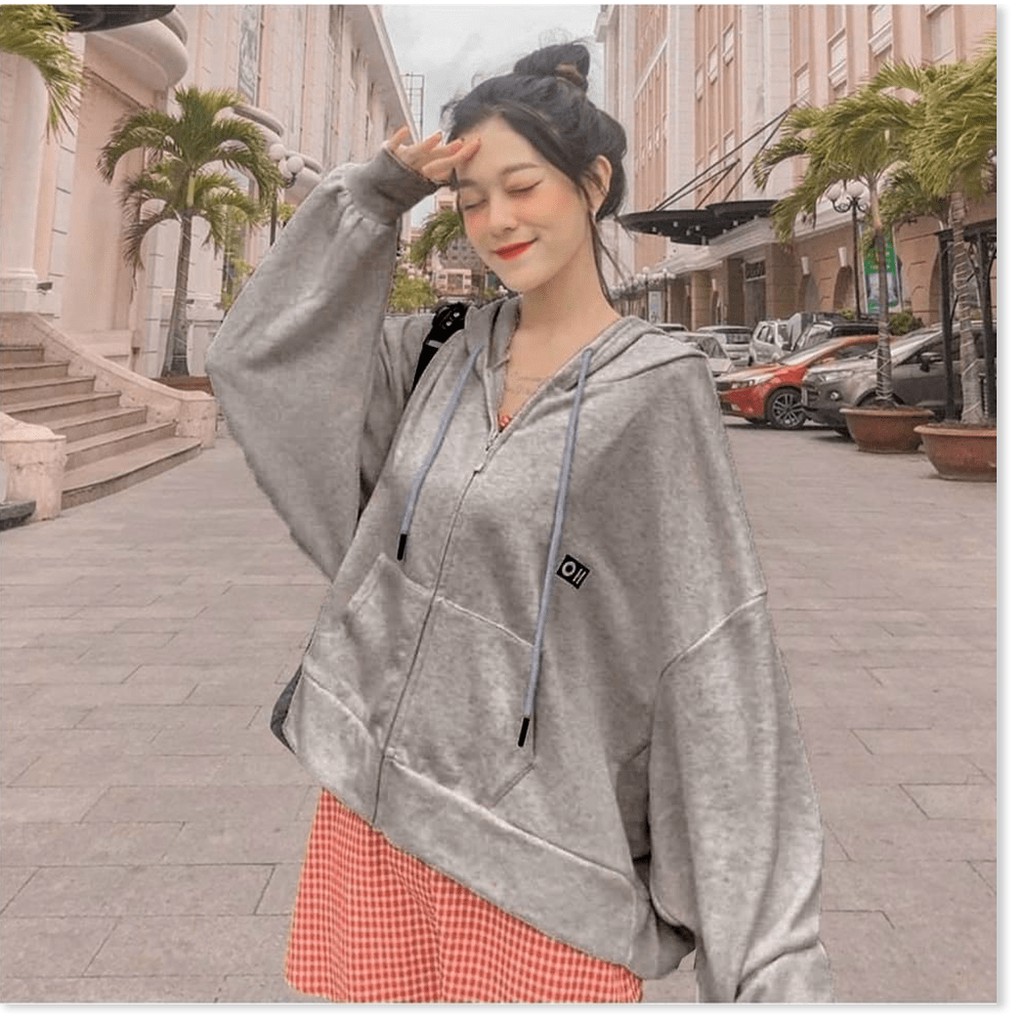Áo hoodie,áo khoác hoodie nỉ nam nữ chất thun nỉ mềm mịn from rộng OHOH
