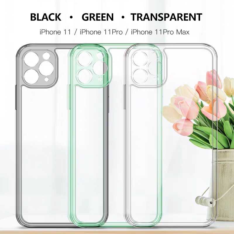 Ốp Điện Thoại Gel Pha Thủy Tinh Mỏng Chống Sốc Cho iPhone 14 13 12 11 Pro Max X XS XR 7 8