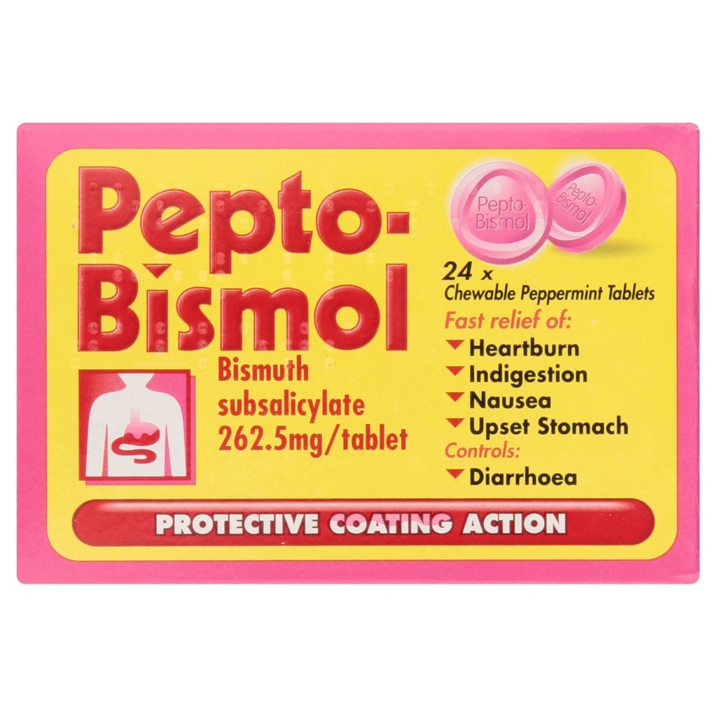 Viên Nhai Hỗ Trợ Tiêu Hoá Pepto Bismol