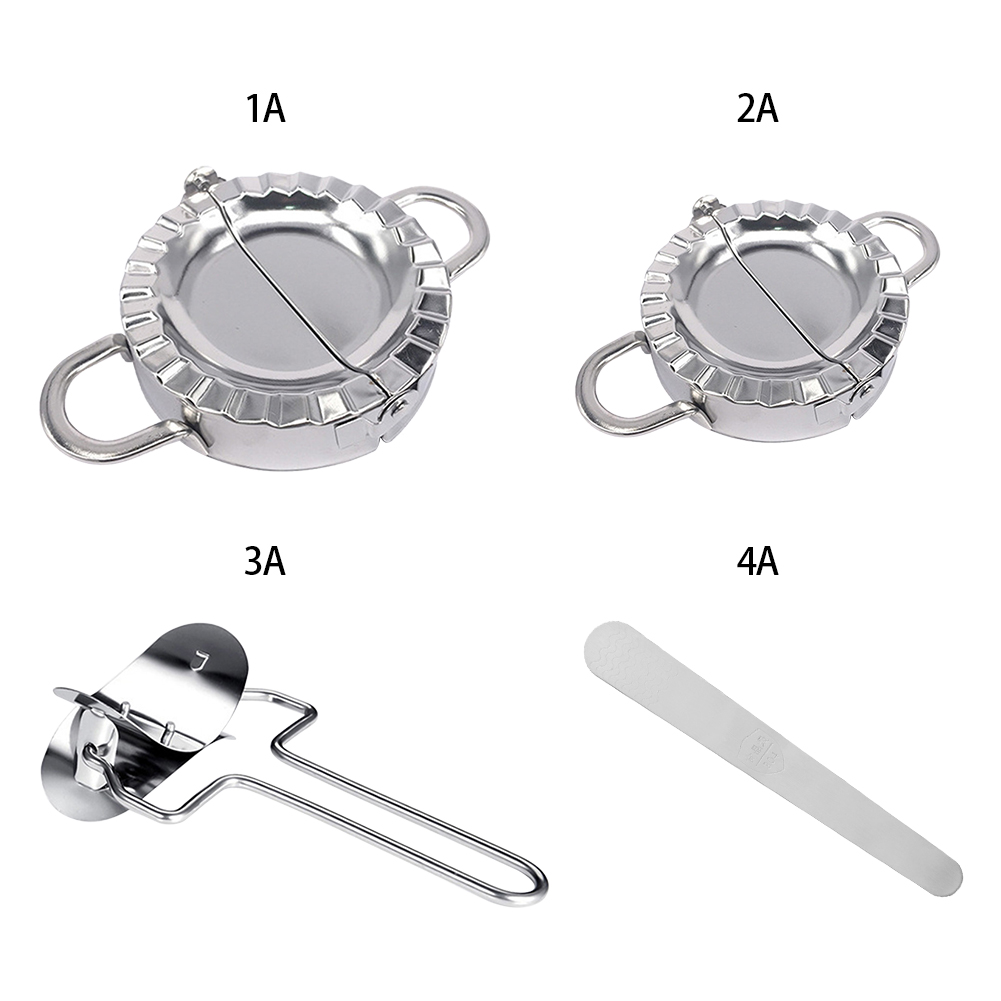 Set 4 Khuôn Làm Há Cảo 1 / 2 / 1 Khuôn Làm Bánh Xếp Bằng Thép Không Gỉ