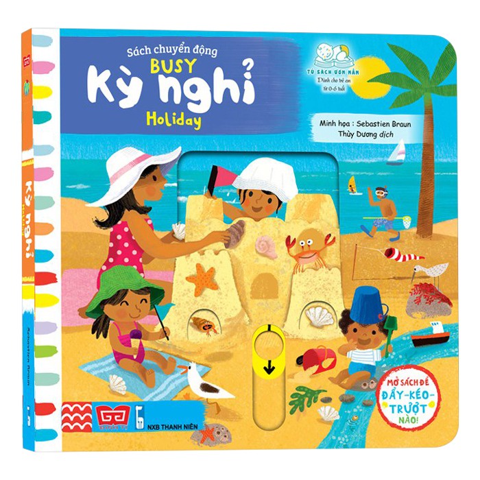 Sách - Sách tương tác - Sách chuyển động - Busy - Holiday - Kỳ nghỉ