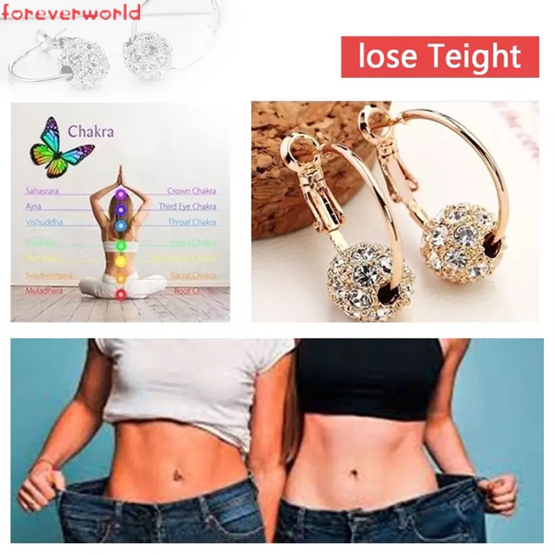 1 Cặp Bông Tai Nam Châm 100% Giảm Cân