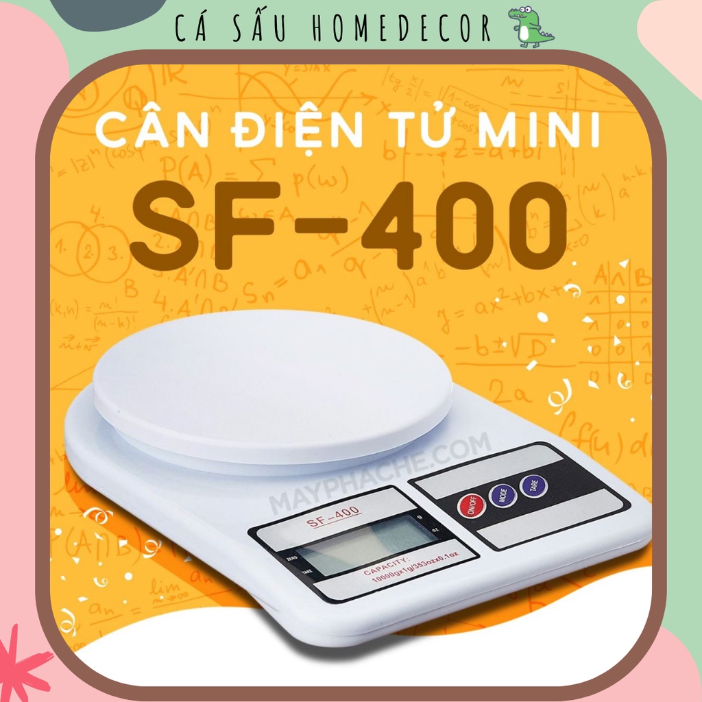 Cân Tiểu Ly Mini, Cân Điện Tử Cao Cấp Độ Chính Xác Cao Nấu Ăn Làm Bánh 10KG - Tặng Kèm Pin