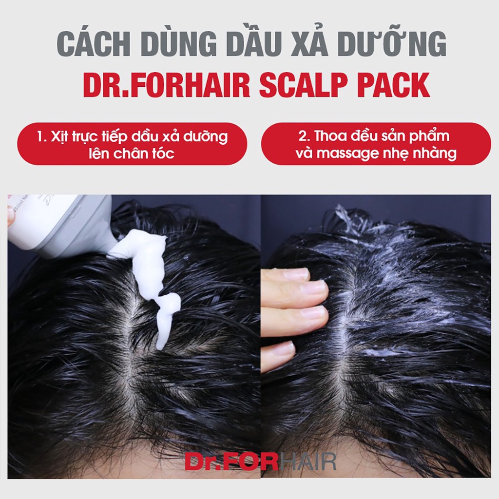 Dầu xả ủ dưỡng tóc khỏe, giảm khô xơ rối Dr.FORHAIR/Dr For Hair Scalp Pack 50ml