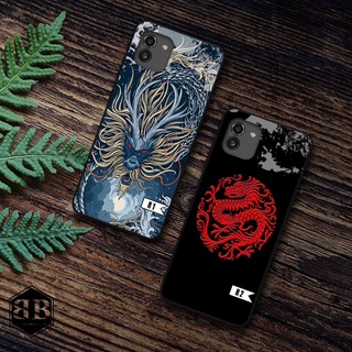 Ốp lưng kính cường lực Samsung Galaxy A03 các mẫu rồng cho nam