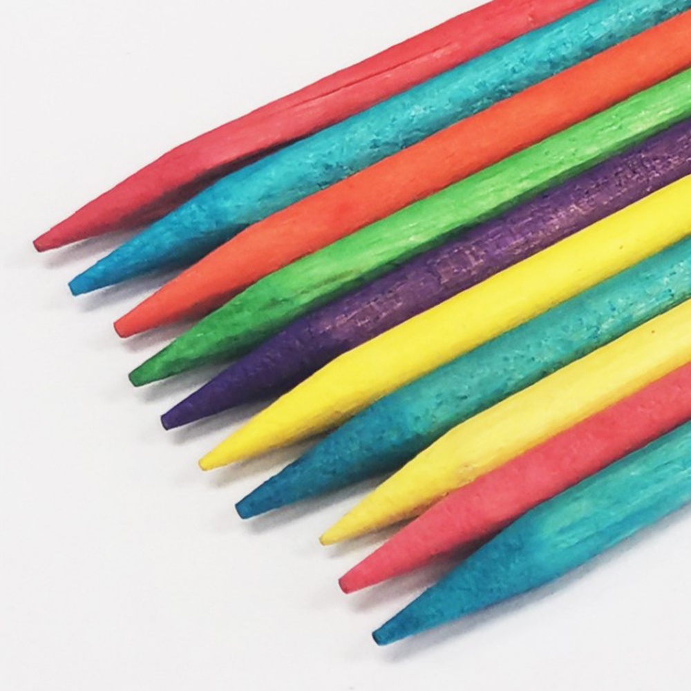 Thanh Gỗ Hai Đầu Nhiều Màu Sắc Tẩy Tế Bào Chết Cho Móng Tay