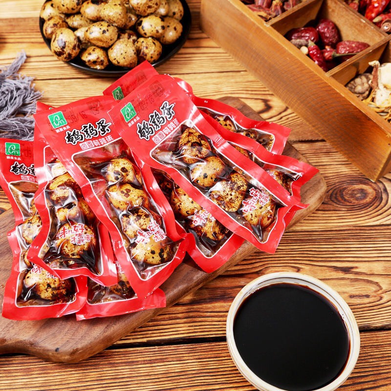 TRỨNG CÚT NGÂM XÌ DẦU TÚI 3 QUẢ - ĂN VẶT NGON