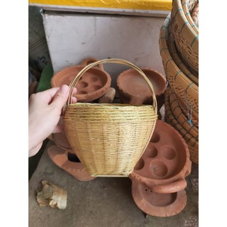 GIỎ ĐỰNG TRẦU MÂY TRE ĐAN