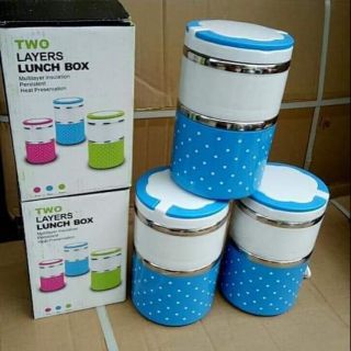 Camen giữ nhiệt chấm bi 2 tầng..