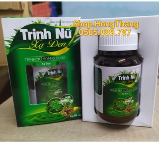 Trinh Nữ Xạ Đen Hỗ trợ điều trị u xơ tử cung, u nang buồng trứng, u xơ tuyến tiền liệt hộp 60v trinh nữ hoàng cung