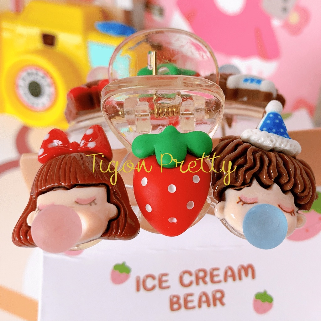 Kẹp Hàn Quốc Hoạ Tiết Trái Cây, Hoa Quả Xinh Xắn Cực Kỳ Màu Siêu Ngọt