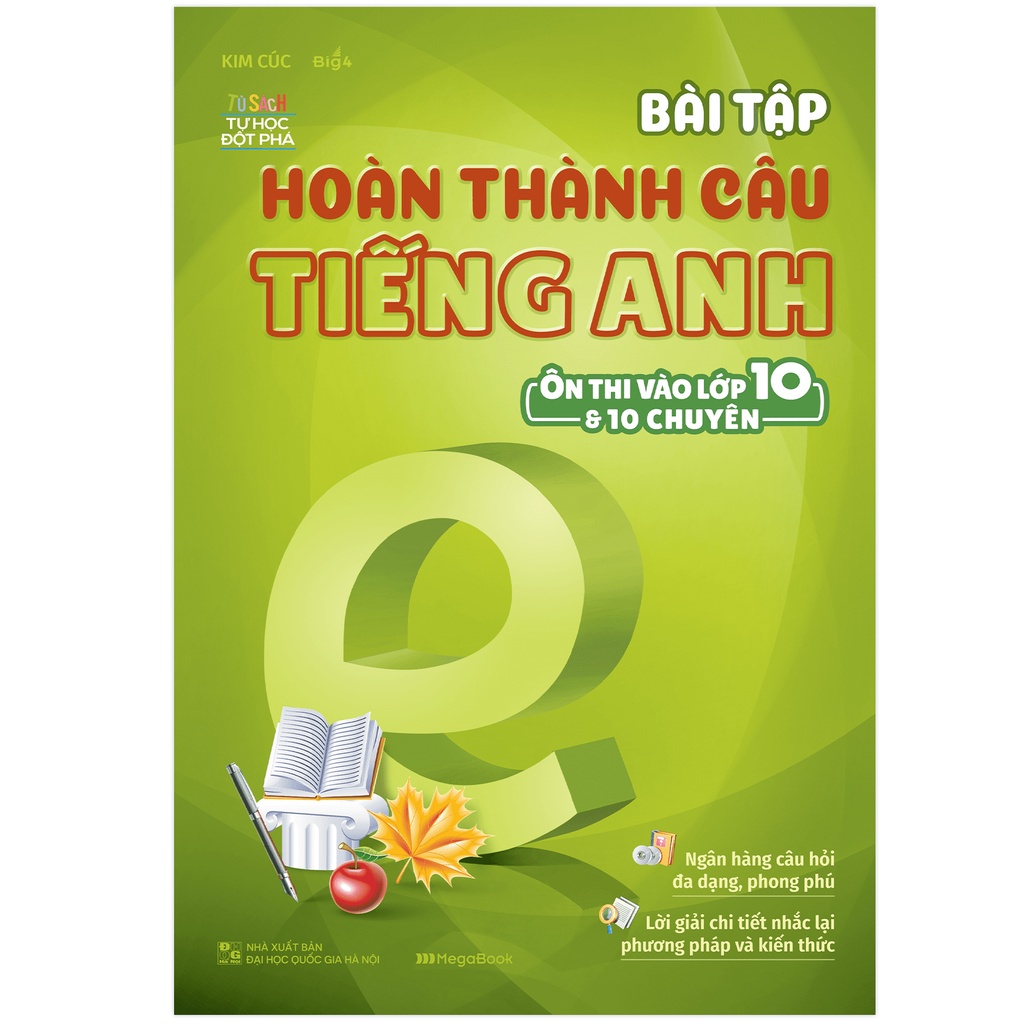 Sách - Trọn bộ Bài tập Tiếng Anh ôn thi vào lớp 10 và 10 chuyên 8 Cuốn Lẻ tùy chọn MEGATHCS9396TC | BigBuy360 - bigbuy360.vn