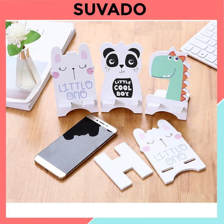 Giá Đỡ Điện Thoại Bằng Gỗ Decor Trang Trí Bàn Học, Bàn Làm Việc Xem Phim Hình Thú Đáng Yêu mẫu 1 SUVADO