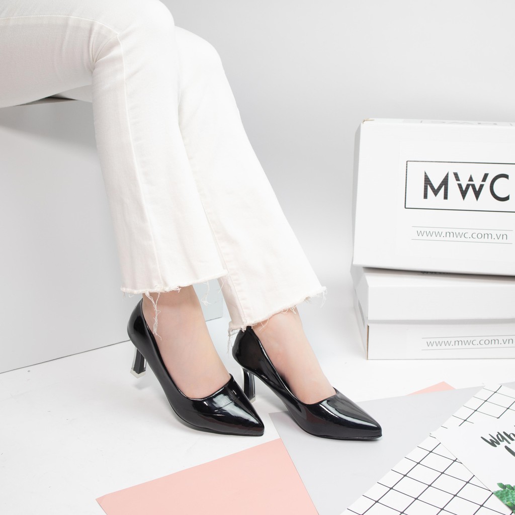 GIÀY CAO GÓT NỮ MWC- CAO GÓT MŨI NHỌN-CAO GÓT PHA LÊ 5CM-CAO GÓT DÁNG BASIC SANG TRỌNG THANH LỊCH NUCG-3911