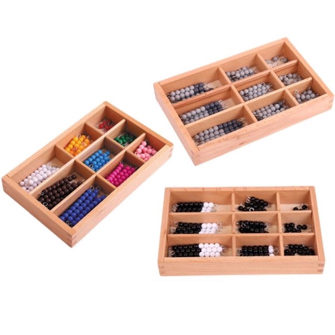 Giáo cụ Montessori - Hạt cườm màu sắc