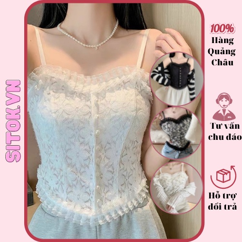 Áo bra ren 2 dây có mút ngực, áo bra ren khuy ngọc 4 mẫu lựa chọn hàng Quảng Châu [ảnh thật ở cuối]