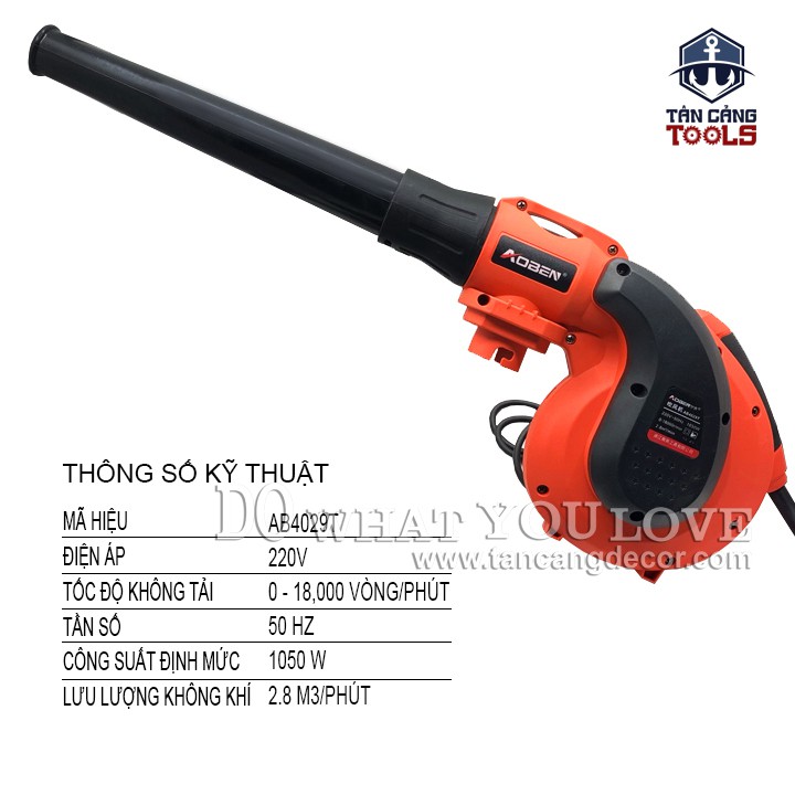 Máy Hút Thổi Bụi Có Điều Tốc Aoben AB4029T 1050W