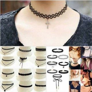 Vòng đeo cổ chocker 12 món