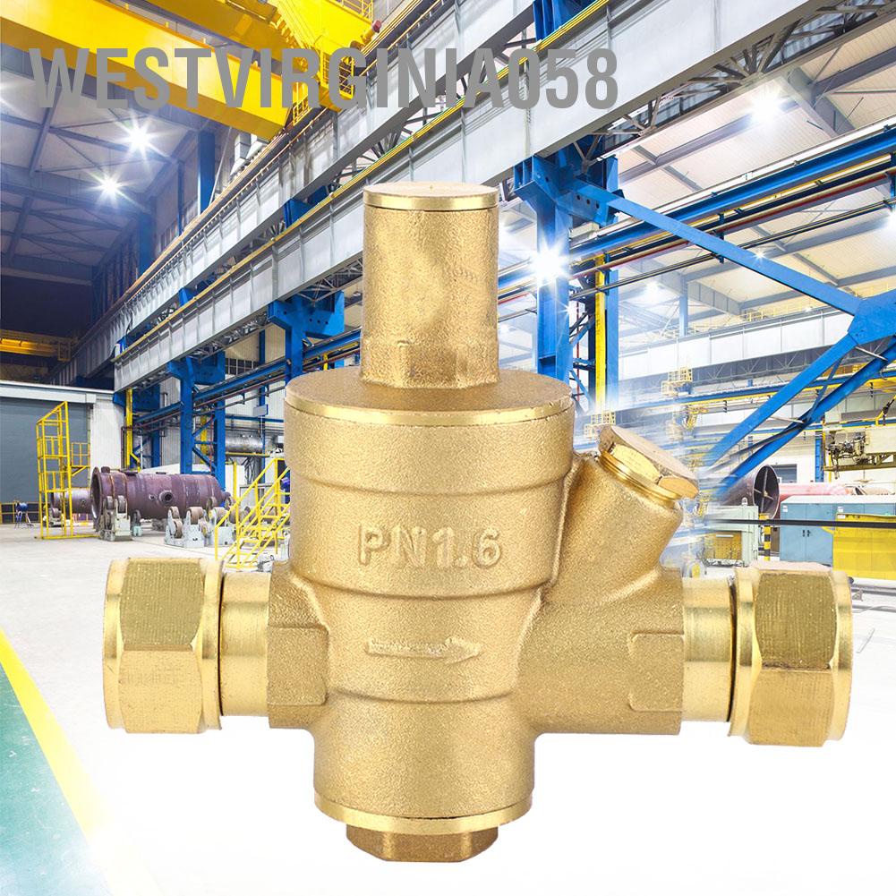 Có thể bán buôn DN15 1/2 &quot;Van điều chỉnh bằng đồng thau giảm áp suất nước có thể điều chỉnh PN1.6 Hàng giao ngayWestvirginia058