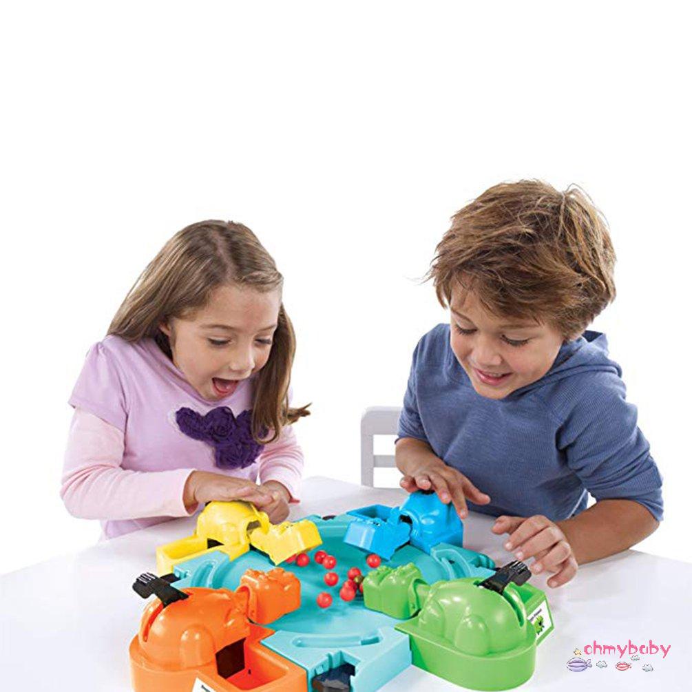 【OMB】 Hungry Hippo Swallowing Marbles Toys Early Education Game Marble Game