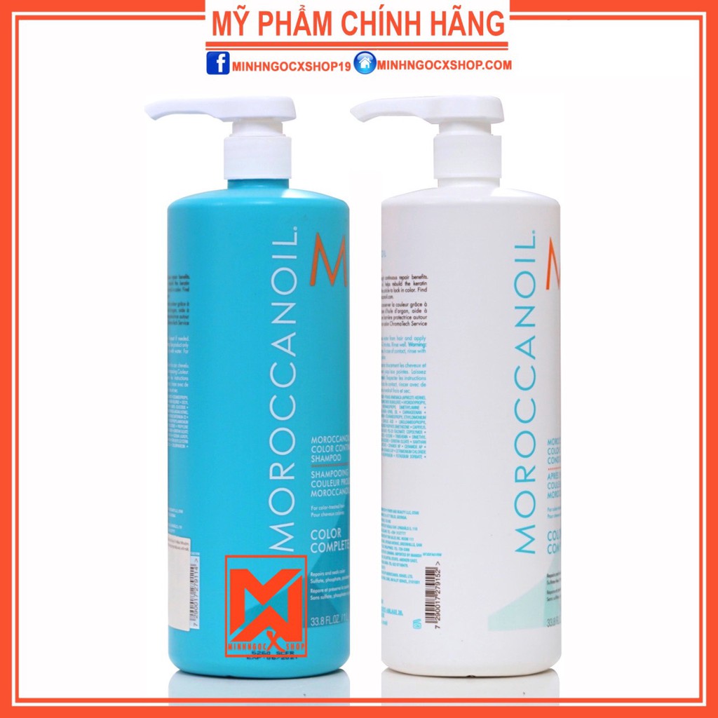 ✅[ MOROCCANOIL ] DẦU GỘI XẢ DUY TRÌ MÀU NHUỘM MOROCCANOIL COLOR COMPLETE 1000ML CHÍNH HÃNG