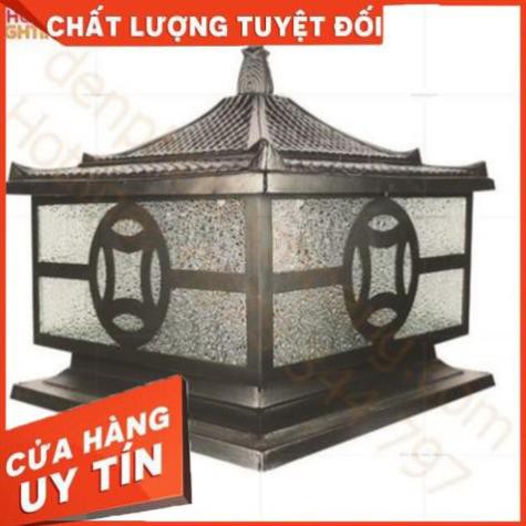 [Giá Rẻ - Uy Tín]  Đèn trụ cổng : Nhôm đúc cao cấp D400  PH6050