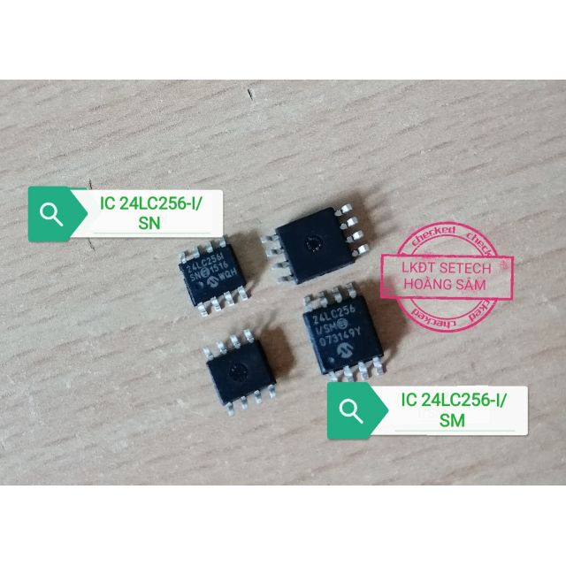 IC nhớ EPROM 24LC256 chính hãng microchip 8 chân dán SOIC8