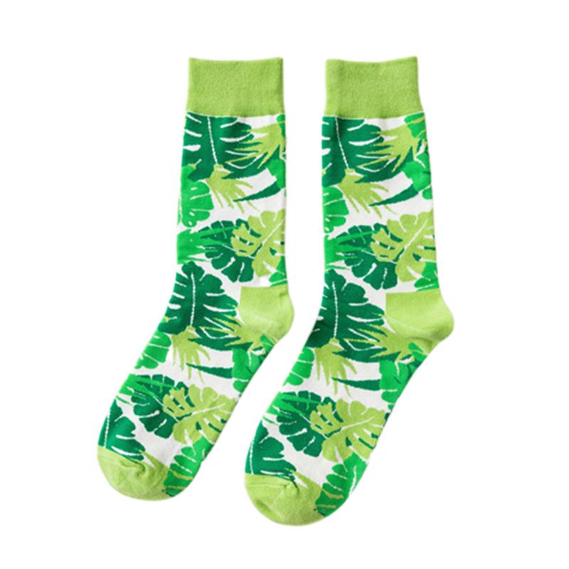 Xiangbao Vớ Thuyền Cotton Unisex Họa Tiết Hoạt Hình Vui Nhộn Nhiều Màu Sắc Hình Thỏ Lá Cây Cừu Harajuku Sto