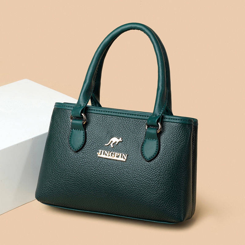 Túi Xách Tay Bằng Da Thiết Kế Thanh Lịch Thời Trang Dành Cho Phụ Nữ Trung Niên