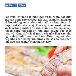 sốt muối ớt xanh Thái lan