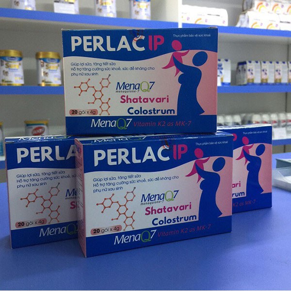 Cốm lợi sữa PERLAC IP (Hộp 20 gói) – Bổ sung VITAMIN VÀ DƯỠNG CHẤT giúp LỢI SỮA, TĂNG CHẤT LƯỢNG SỮA, TĂNG SỨC ĐỀ KHÁNG