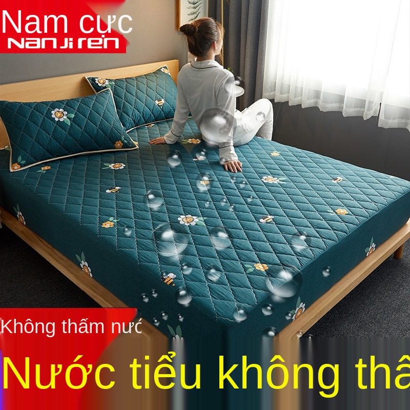 Ga trải giường không thấm nước Nam Cực khăn trải giường một mảnh chống thấm nước tiểu nệm thoáng khí Tấm trải giường dày