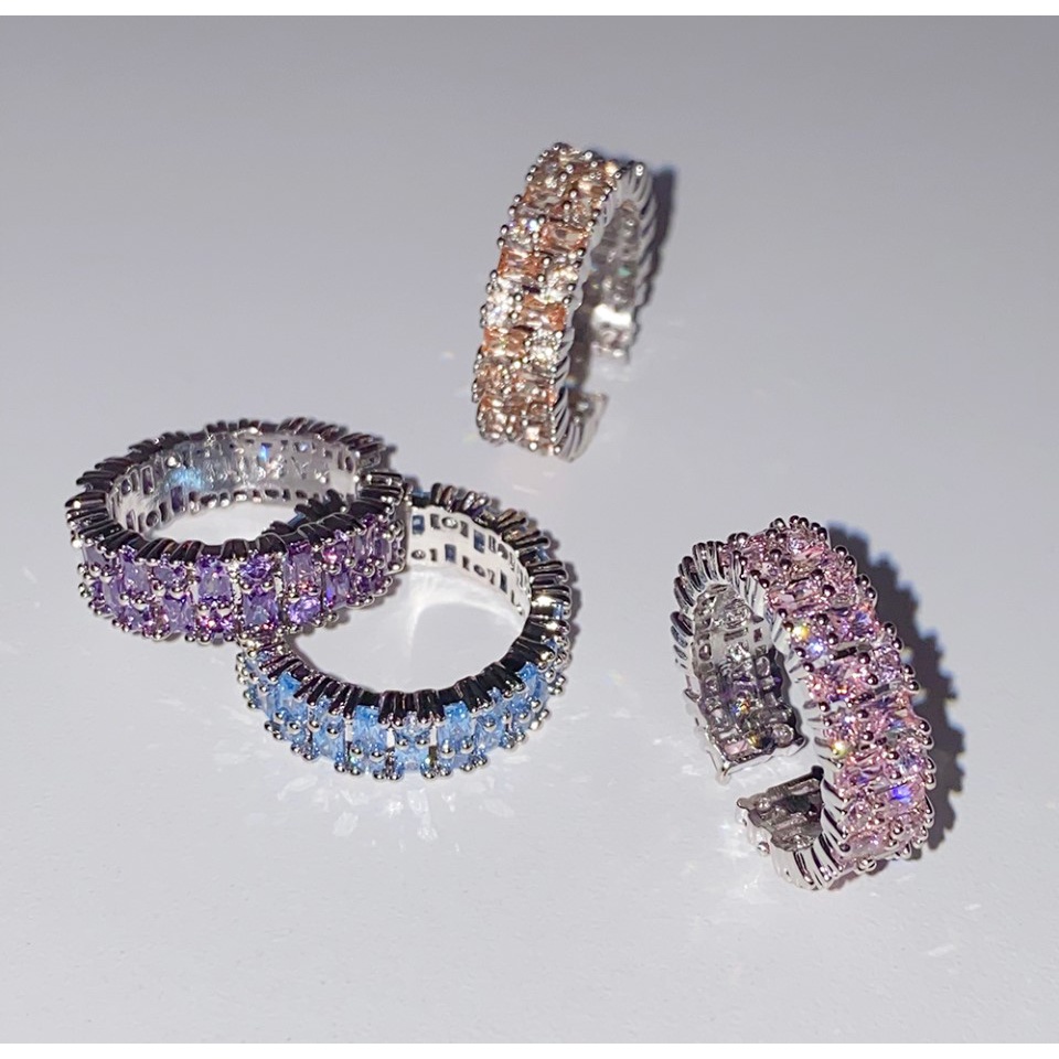 CHÍNH HÃNG NHẪN RAINBOW TWINKLE BLING PASIÓN BTS, NCT, EUNWOO