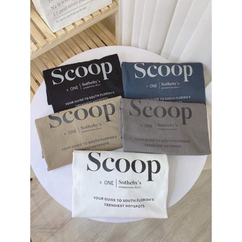 Áo Thun Nam Nữ Form Rộng 3158 Cotton Khô Scoop