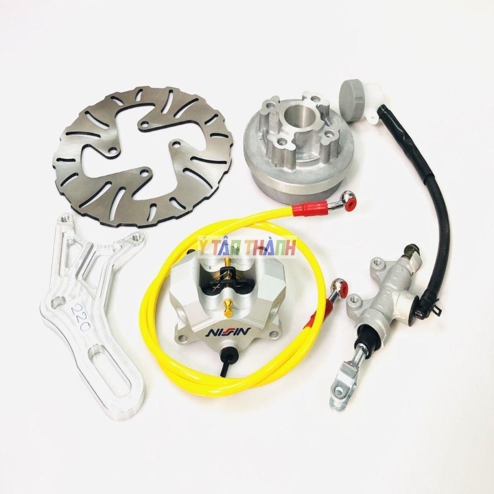 bộ đĩa sau wave heo nissin K2 đĩa 220mm V2 0152