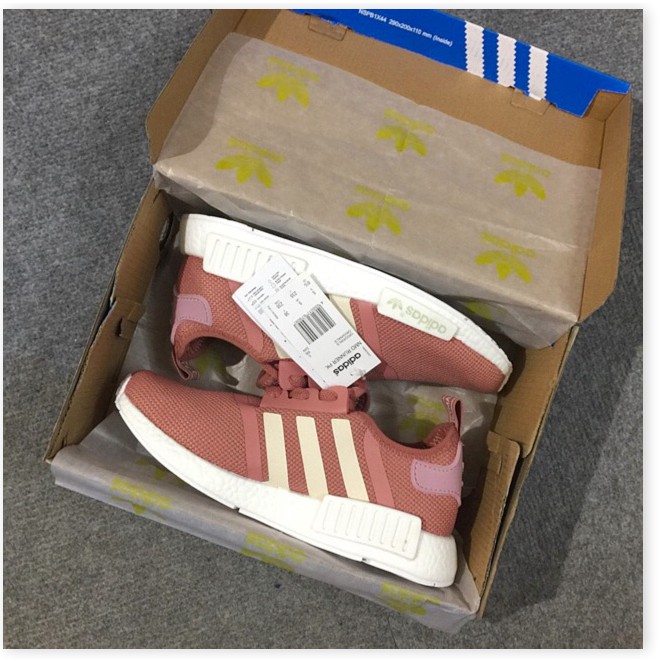 Xả hàng giá rẻ -  (Video cận cảnh) Giày Sneaker NMD Raw Pink _ : P:{