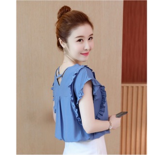 ÁO SƠ MI CỔ TIM PHỐI BÈO (M, L)