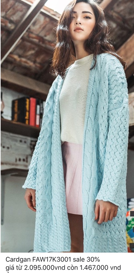 Áo cardigan new tag pass