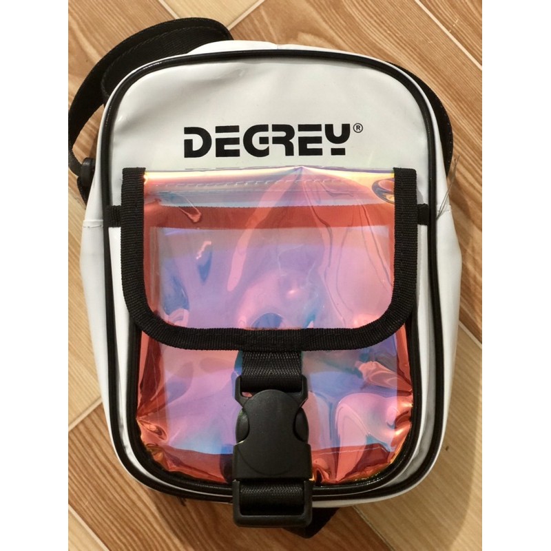 Túi đeo chéo uinsex dạ quang bảy màu GREY